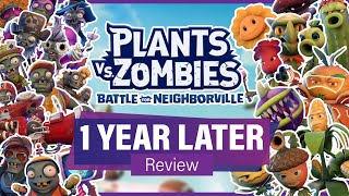 BATTLE FOR NEIGHBORVILLE 1 YEAR LATER Review  Plants vs Zombies Battle for Neighborville [upl. by Anerat]