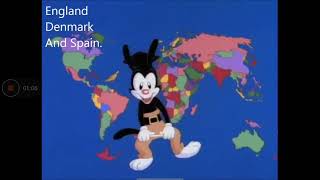 Animaniacs Countries of the WorldLyrics [upl. by Shoifet]