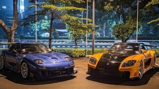 Mazda Rx7 Rotary VS Mazda Rx7 Veilside Ls1 V8 engine Sound [upl. by Ztnahc]