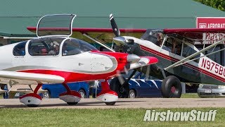 PostOshkosh Showplane Departures  EAA AirVenture Oshkosh 2017 [upl. by Aerol]