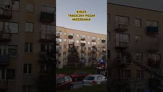 kielce polska poland pożar ogien świętokrzyskie strażpożarna fire [upl. by Ailecara]