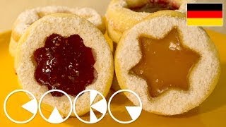 HILDABRÖTCHEN  SPITZBUBEN Weihnachtsplätzchen Rezept [upl. by Bernarr711]