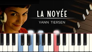 Yann Tiersen  La Noyée MIDI  synthesia tutorial  piano sheets [upl. by Pinelli660]