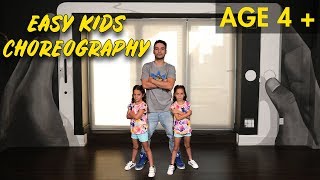 Easy Kids Choreography  Hip Hop Dance Tutorial AGES 4  MihranTV [upl. by Eellah]