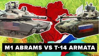 M1 Abrams vs T14 Armata How Do They Compare [upl. by Ahsikan]