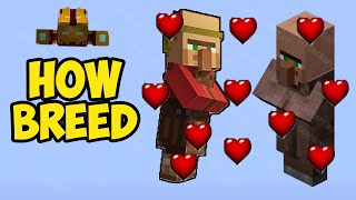 MINECRAFT HOW TO BREED VILLAGERS 2024 [upl. by Olegnaid]