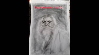 Rabindranath Tagore drawing drawinrabindranathtagore trending shorts viral art artist [upl. by Hadsall959]