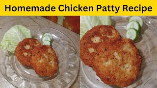 Homemade Chicken Patty Recipe  By Kitchen Bites Pk [upl. by Ardiedal]