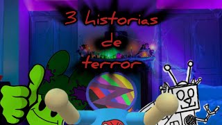 3 historias de TERROR  especial de HALLOWEEN parte 2  Ft zacksabrach Dah shocoli dude  eggdog [upl. by Meesaw456]