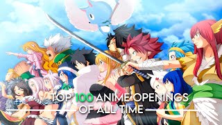 My Top 100 Anime Openings Of All Time [upl. by Eelasor]