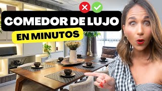 ✅ 10 IDEAS PARA DECORAR TU COMEDOR 😱 Transforma tu Casa en un Espacio de LUJO 🔥 [upl. by Naryt]