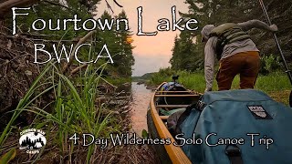 Fourtown Lake BWCA 4 Day Solo Wilderness Canoe Trip Mudro Entry Point [upl. by Evyn]