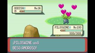 POKEMON EMERALD  PILOSWINE  BESO AMOROSO  LOVELY KISS [upl. by Zeuqcaj807]