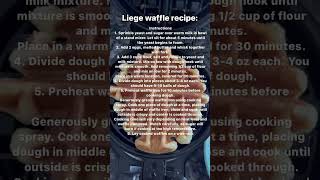 Liege waffle recipe waffle breakfast brunch recipe [upl. by Absa]