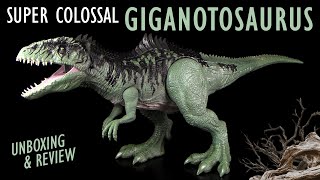 Mattel ® Jurassic World ™ Dominion  XXL Super Colossal Giganotosaurus  Unboxing amp Review [upl. by Binah]