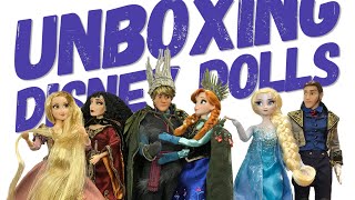 Unboxing Disney Fairytale Designer Collection Limited Ed Dolls Rapunzel Anna Kristoff Elsa amp Hans [upl. by Anilosi]