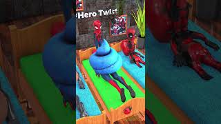 Heros In Multiverse Going Crazy 😂😂😂 animatedshort spiderman shorts [upl. by Raffin918]