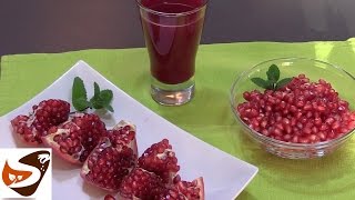 Come fare il succo di melograno spremuta in pochi passaggi  ricette di cucina pomegranate juice [upl. by Eralc21]