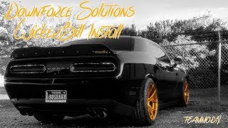 Downforce Solution Wickerbill Spoiler Install Challenger RT teammodfx [upl. by Wiles]