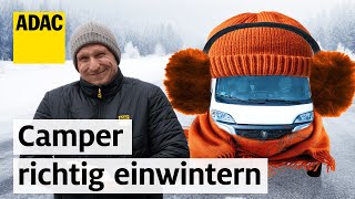 Wohnmobil ganz einfach winterfest machen Checkliste und Tipps  ADAC amp PiNCAMP [upl. by Lezley]