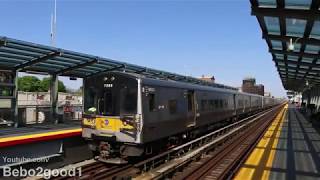 LIRR Atlantic Branch Trains at renovated Nostrand Ave Station [upl. by Iluj]