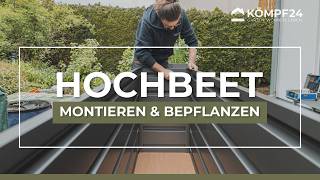 Biohort HochBeet  Montieren Befüllen Bepflanzen [upl. by Chapen]