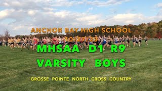 MHSAA Boys Cross Country  Region 9 Division 1  2023  Grosse Pointe North Cross Country [upl. by Rasmussen716]