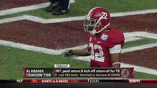 2013 ChickFilA Kickoff Game  Virginia Tech vs 1 Alabama Highlights [upl. by Egdamlat]