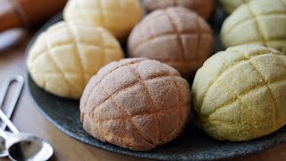 MELONPAN  Receita de pão doce japonês com crosta crocante e miolo macio [upl. by Nivrag530]