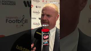 Quickfire questions with Sean Dyche 🤣 [upl. by Enilreug]