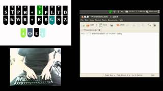 Demonstration of Plover with Qwerty Keyboard [upl. by Warrin]