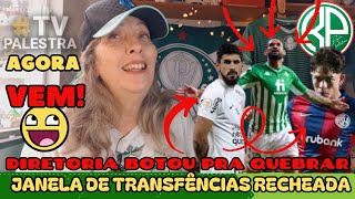 ATENÇÃO NOTÍCIA QUENTE E BOA REFORÇO É NOSSO Notícias do Verdão palmeiras verdão [upl. by Maisey]