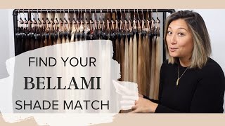 How to Find Your Color Match for BELLAMI Hair Extensions every shade swatched [upl. by Rosner898]