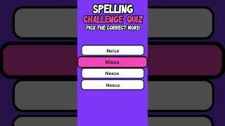 Spelling Challenge Quiz 18 trivia quiz flashquiz [upl. by Meehyr]