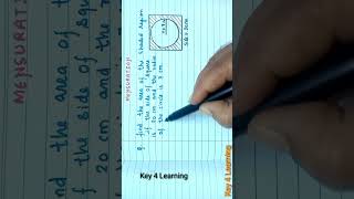 Find area  Mensuration  Area and Perimeter  maths areaandperimeter mathsshorts [upl. by Hewitt]