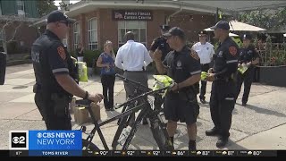 Suffolk County Police distribute free reflective vests [upl. by Ibrahim]