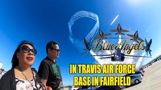 WATCHING BLUE ANGELS IN TRAVIS AIR FORCE BASE IN FAIRFIELD vLOG 22 [upl. by Wilen]