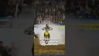 Ken Roczen crash out for the season supercross dirtbike promotocross [upl. by Oyek]