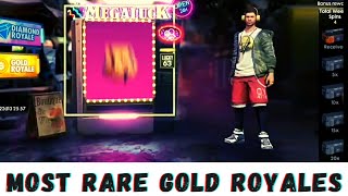 TOP 3 MOST RARE GOLD ROYALE IN FREE FIRE 😙BREAKDANCER BUNDLE GOLD ROYALE [upl. by Catt]