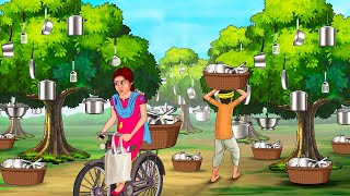 जादुई बर्तन की खेती  Hindi Kahaniya  Moral Stories  Cartoon  Bedtime Stories  Funny Stories [upl. by Aleron]