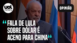 Fala de Lula sobre dólar contraria EUA mas presidente vê medida como necessária diz Mônica Bergamo [upl. by Seniag]