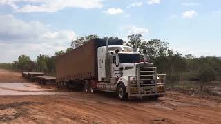 Nighthawk Kenworth T909 Road Train Outback NT [upl. by Chaille977]