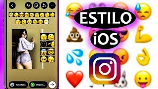 Nuevo INSTAGRAM Estilo iPhone en ANDROID  Emojis ACTUALIZADOS✅ [upl. by Flita660]