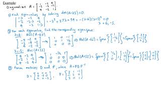 Linear Algebra  Orthogonal Diagonalization [upl. by Sivra]