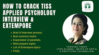 How To Prepare For TISS Applied Psychology Interview [upl. by Ardek]