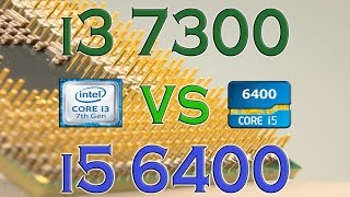 i3 7300 vs i5 6400  BENCHMARKS  GAMING TESTS REVIEW AND COMPARISON  Kaby Lake vs Skylake [upl. by Hyps856]