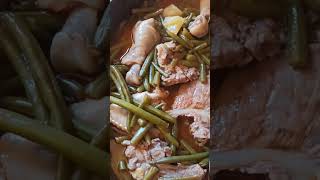 Authentic Greek Green Beans Fasolakia Lathera shortsfeed subscribe food homecooking asmr [upl. by Zohar]