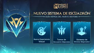 Introducción al Nuevo Sistema de Escuadrón  Mobile Legends Bang Bang [upl. by Llirrehs]