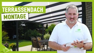 Unglaublich einfache Montage einer Terrassenüberdachung von Ambitop  Ambitop Terrassendach [upl. by Eynenihc]