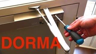 Türschließer DORMA einstellen Anleitung I MrHandwerk [upl. by Llemert]